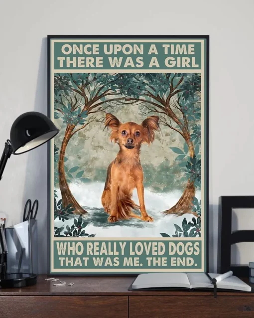 Once Upon A Time There Was A Girl Who Really Loved Dogs Russian Toy Poster