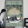 Once Upon A Time There Was A Girl Who Really Loved Dogs Silver Labrador Poster 2 Once Upon a Time There Was a Girl Who Really Loved Dogs Silver Labrador Poster