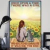 Once Upon A Time There Was A Girl Who Really Loved Schnauzer Sunflower Dog Poster 2 Once Upon a Time There Was a Girl Who Really Loved Schnauzer Sunflower Dog Poster