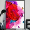 Pitbull Dog And Butterfly Water Color Home Decor Wall Art Poster 2 Pitbull Dog and Butterfly Water Color Home Decor Wall Art Poster