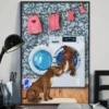 Pitbull Laundry Home Decor Wall Art Dog Poster 3 Pitbull Laundry Home Decor Wall Art Dog Poster