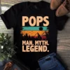 Pops Man Myth Legend Vintage Camping Dad Father Gift Tshirt 3 Pops Man Myth Legend Vintage Camping Dad Father Gift Tshirt