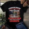 I Served My Country For My Children's Future I Am A Proud Veteran Grandpa Tshirt 3 I Served My Country for My Childrens Future I Am a Proud Veteran Grandpa Tshirt