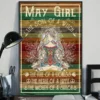 May Girl The Soul Of A Witch The Fire Of A Lioness Yoga Meditation Poster 2 May Girl the Soul of a Witch the Fire of a Lioness Yoga Meditation Poster