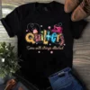 Quilters Come With Strings Attached Sewing Quilting Tshirt