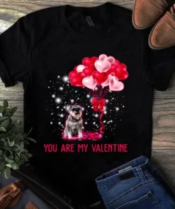 You Are My Valentine Schnauzer Dog Christmas Tshirt