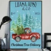 Lhasa Apso And Co Christmas Tree Delivery Xmas Dog Poster 3 Lhasa Apso and Co Christmas Tree Delivery Xmas Dog Poster