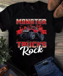 Monster Truck Rock Trucker Truck Driver Tshirt