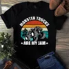 Monster Trucks Are My Jam Trucker Vintage Tshirt