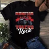 Monster Trucks Rock Trucker Truck Driver Tshirt 2 Monster Trucks Rock Trucker Truck Driver Tshirt