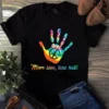 More Love Less Hate Hand Print Peace Sign Retro Hippie Tshirt 2 More Love Less Hate Hand Print Peace Sign Retro Hippie tShirt
