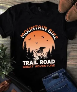 Moutain Bike Trail Road Great Adventure Tshirt