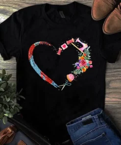 Sewing Heart  Artistic Design For Quilters, Tailors & Craft Enthusiasts Tshirt