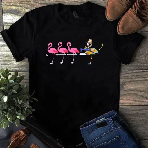 Sewing Quilting Flamingo Leader Tshirt