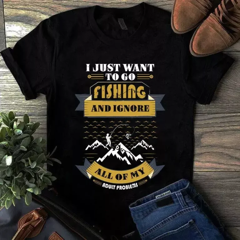 I Just Want to Go Fishing and Ignore All of My Adult Problems Bass Fishing tShirt