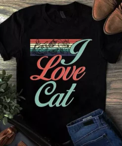 I Love Cat Gift Unisex Tshirt
