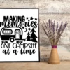 Making Memories One Campsite At A Time Camping Van Mountain Poster 3 Making Memories One Campsite at a Time Camping Van Mountain Poster