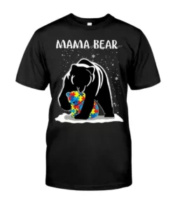 Mama Bear - Mama Bear Autism Tshirt