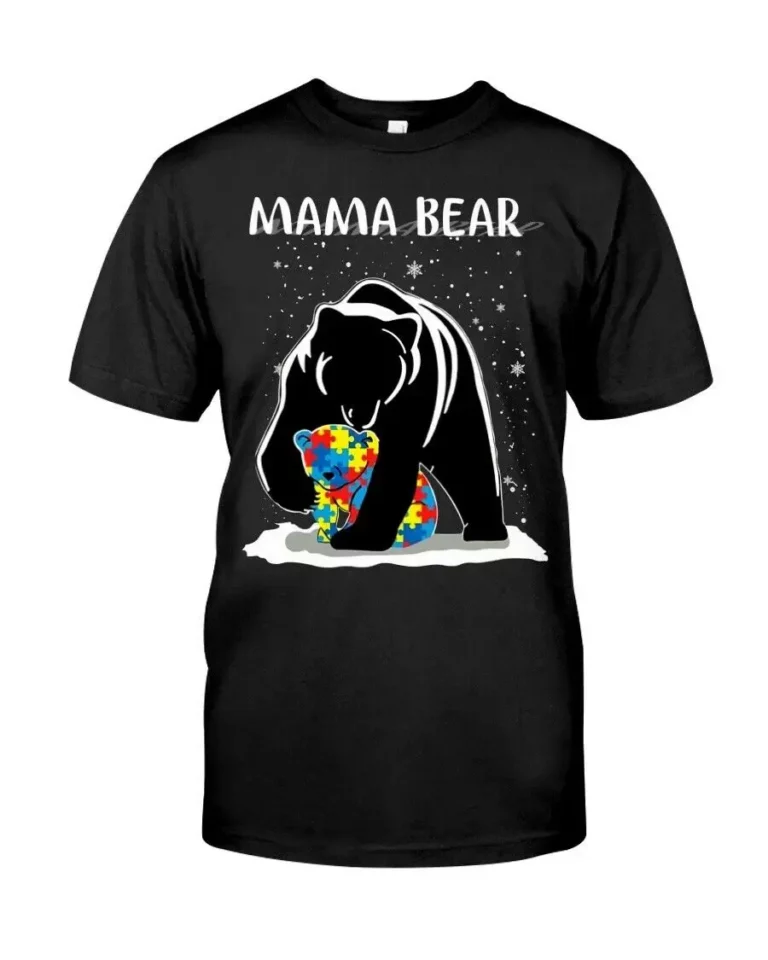 Mama Bear Mama Bear Autism Tshirt
