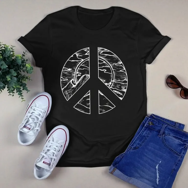 Nature Peace Outdoor Adventures Mountain Hippie Tshirt