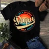 Papa Like a Grandpa Only Cooler Father Dad Vintage Tshirt