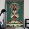 Pot Head Yoga Meditation Home Decor Wallart Poster